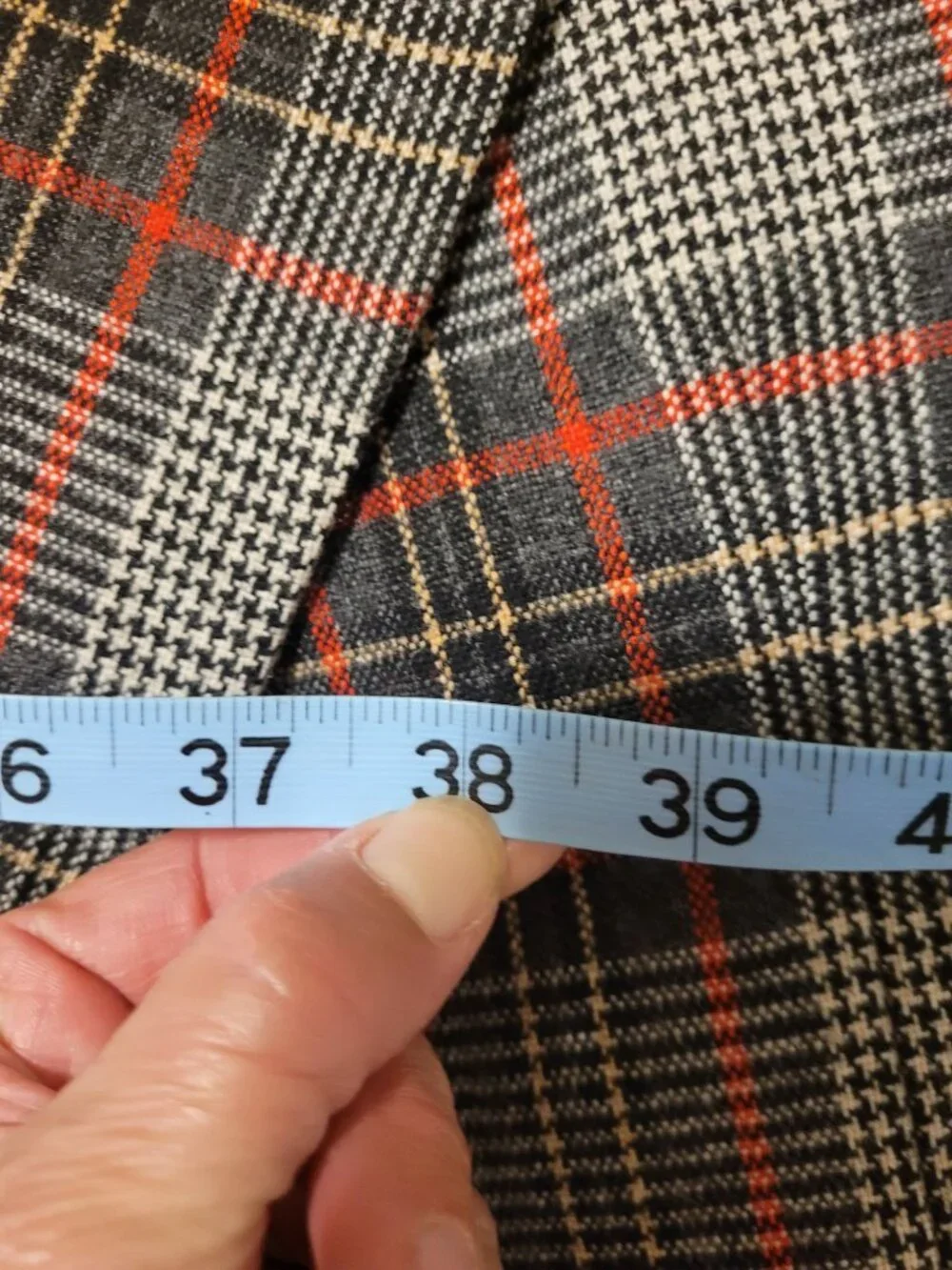 VTG Clubman George Leonard Mens Plaid Blazer Red Lining